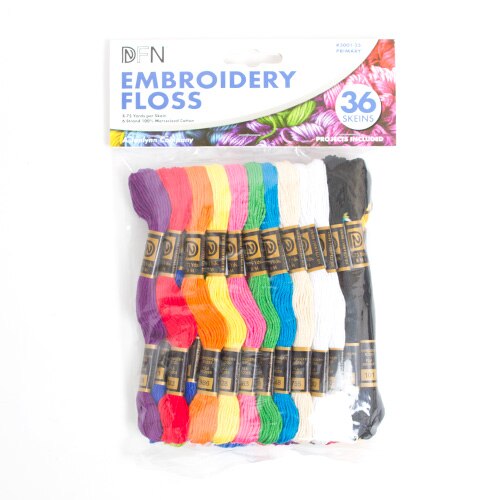 Janlynn, Embroidery Floss, 36 Piece, Pack, Primary